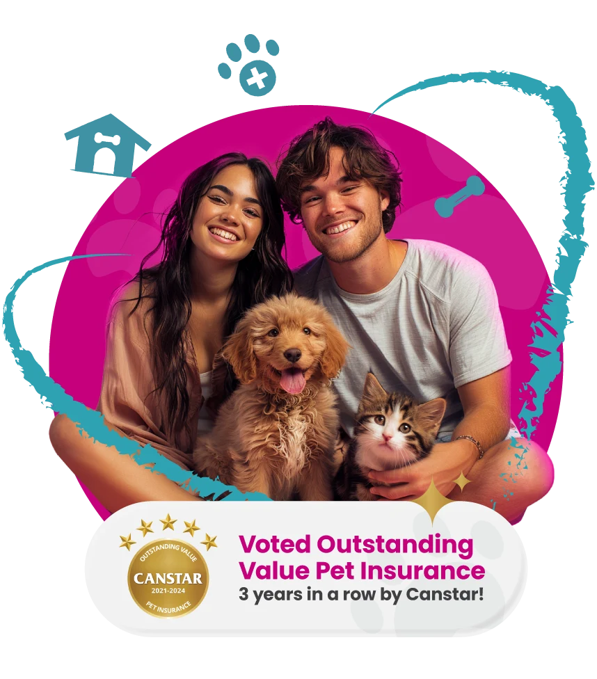 Aussie couple getting pet insurance for their dog and cat - Knose Pet Insurance